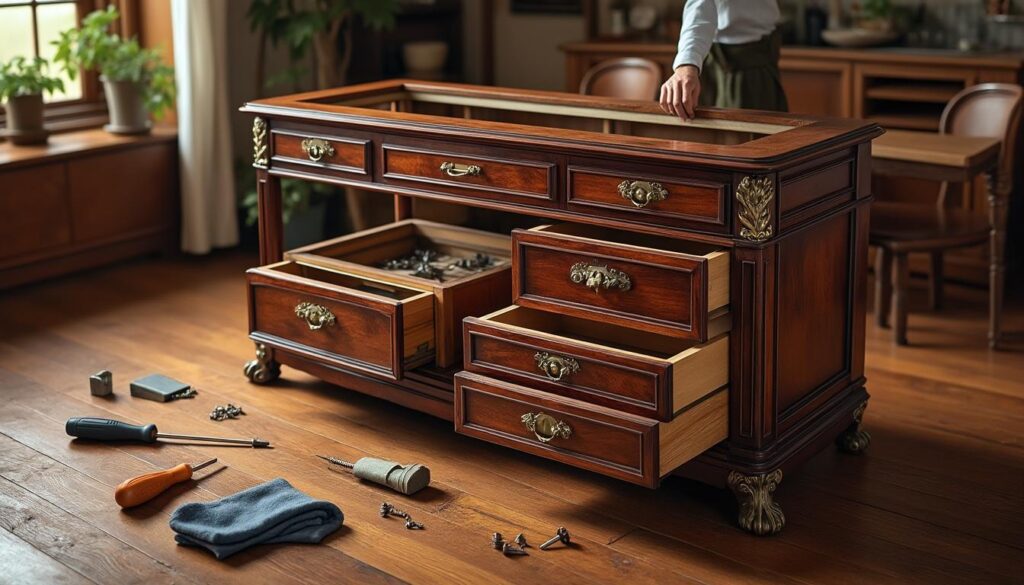 découvrez notre guide étape par étape pour démonter un buffet ancien sans l’abîmer. astuces, conseils et précautions pour préserver la beauté et l’intégrité de votre meuble ancien lors du démontage.